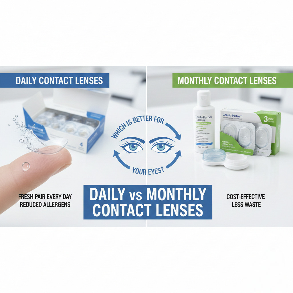 Daily vs Monthly Contact Lenses Which Is Better for Your Eyes